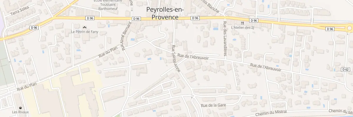 Plan du 2 Rue de l’Abreuvoir à Peyrolles-en-Provence