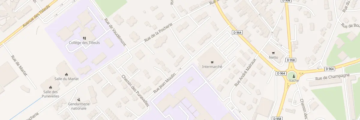 Plan du 22 Rue Jean Moulin à Commercy