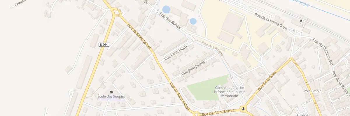 Plan du 8 Rue Leon Blum à Commercy