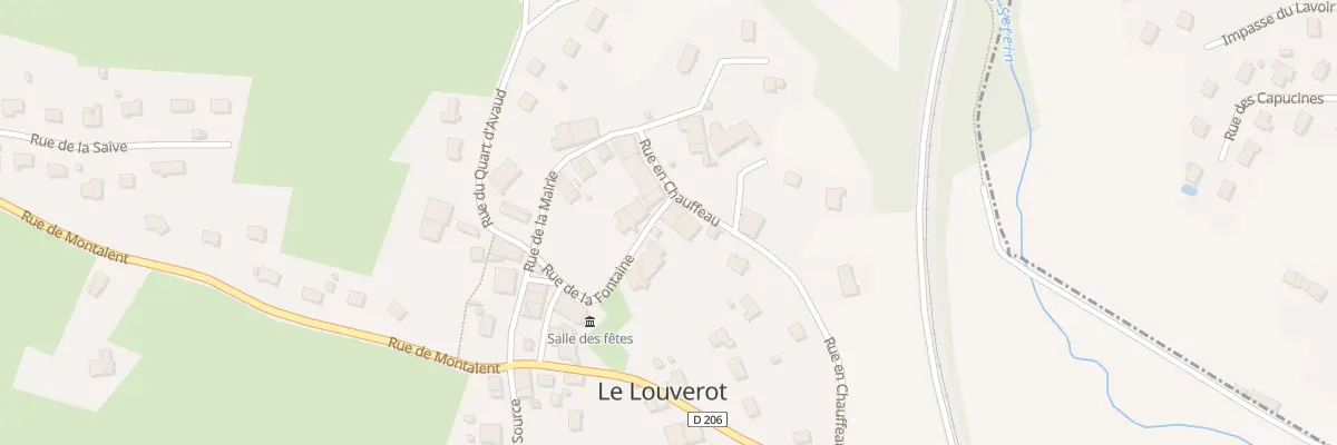Plan du 64 Rue En Chauffeau au Louverot