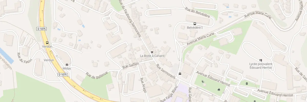 Plan du 6 Rue Faubourg Sermorens à Voiron