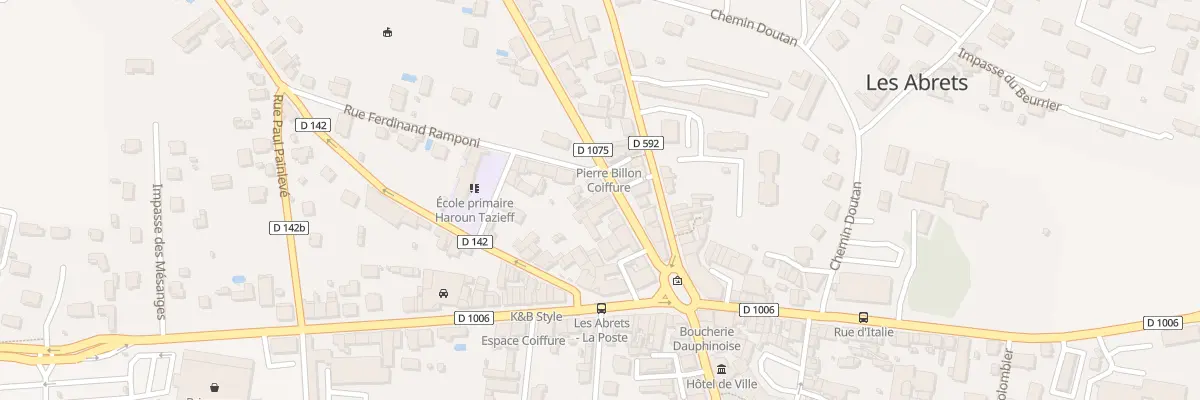 Plan du 83 Rue Aristide Briand aux Abrets en Dauphiné