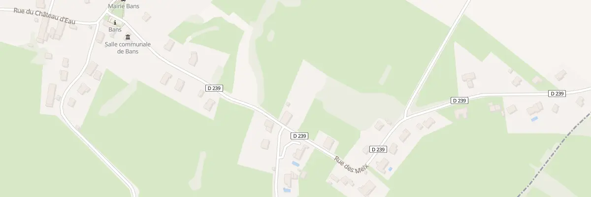 Plan du 1 Rue des Meix à Bans