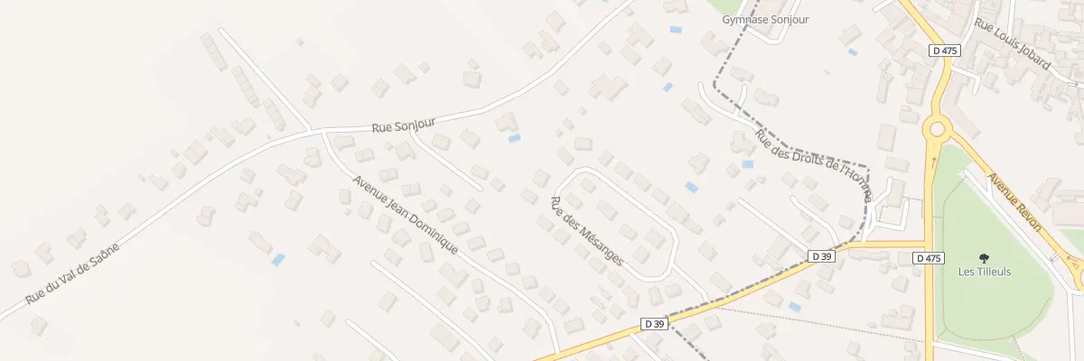 Plan du 9 Rue des Mesanges à Gray-la-Ville