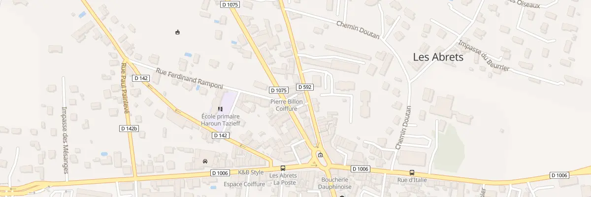 Plan du 96 Rue Aristide Briand aux Abrets en Dauphiné