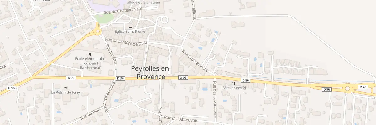 Plan du 14 Rue Croix Blanche à Peyrolles-en-Provence