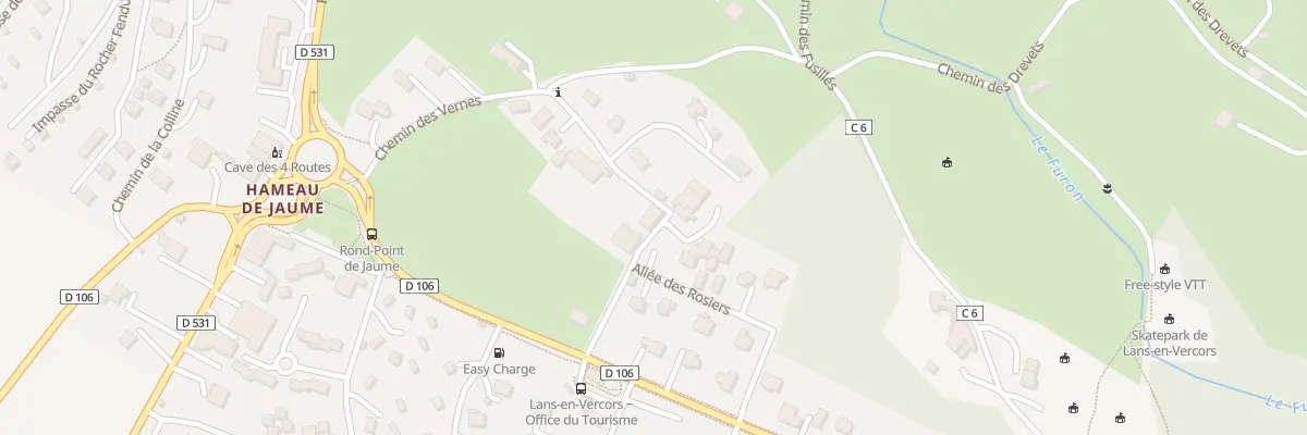Plan du 304 Che des Vernes à Lans-en-Vercors