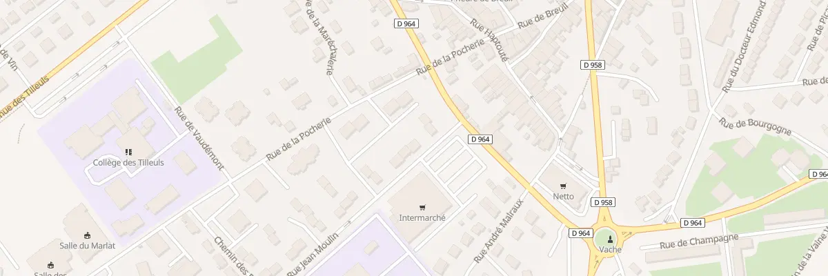 Plan du 6 Rue Jean Moulin à Commercy