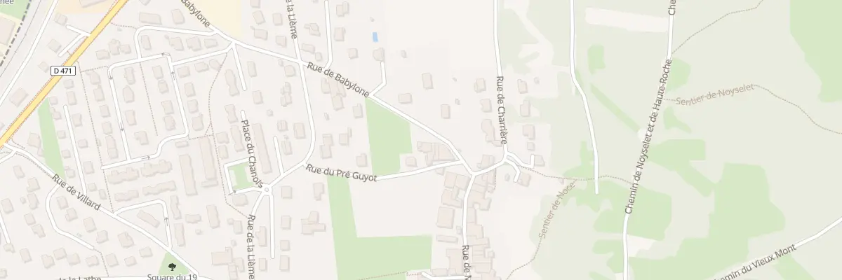 Plan du 74 Rue de Babylone à Perrigny