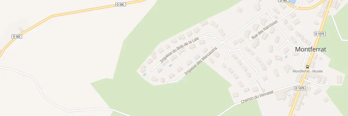 Plan du 167 Imp du Bois de la Laie à Montferrat