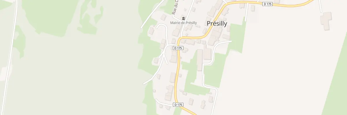 Plan du 7 Rue de la Fromagerie à Présilly