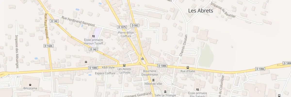 Plan du 8 Rue Victor Hugo aux Abrets en Dauphiné