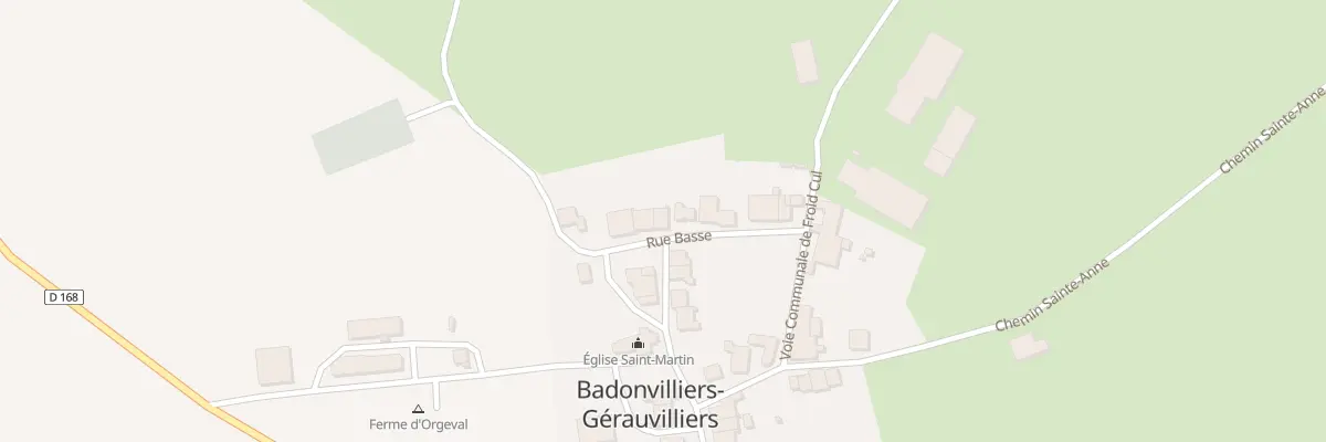 Plan du 9 Rue Basse à Badonvilliers-Gérauvilliers