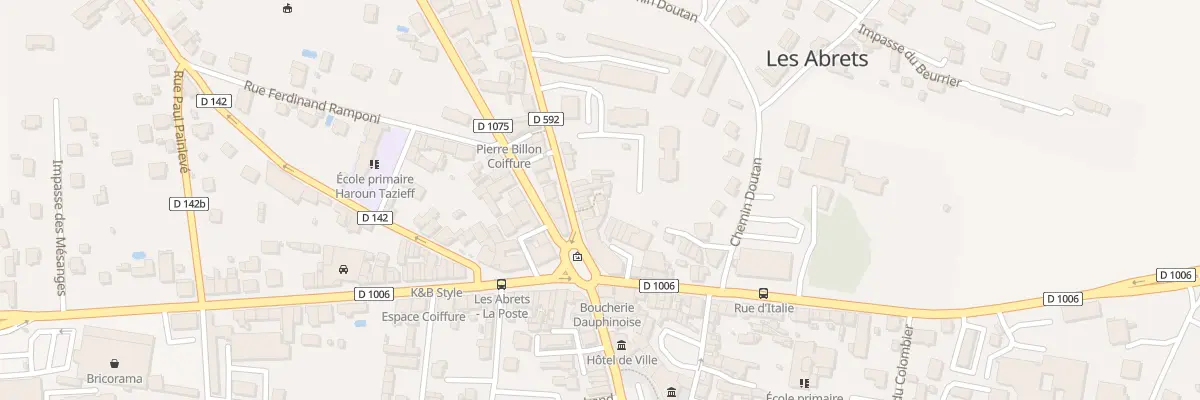 Plan du 38 Rue Victor Hugo aux Abrets en Dauphiné