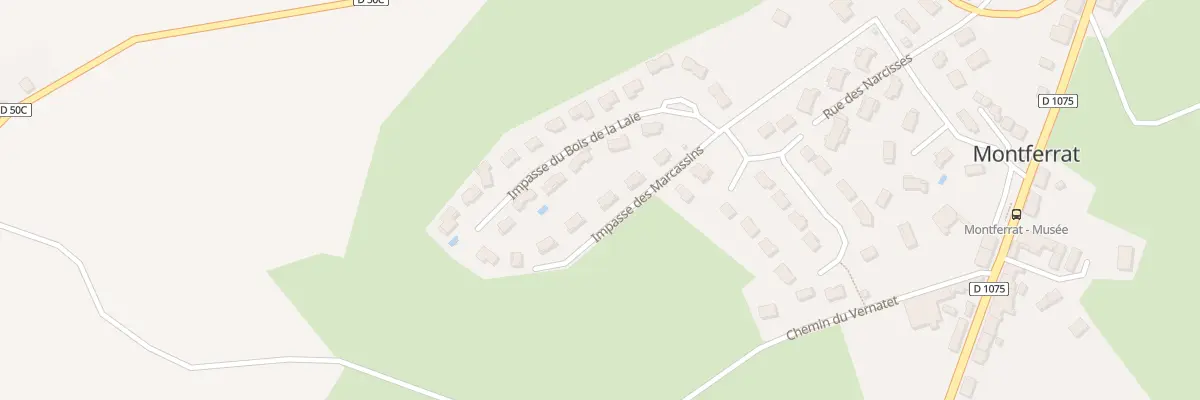 Plan du 80 Imp des Marcassins à Montferrat
