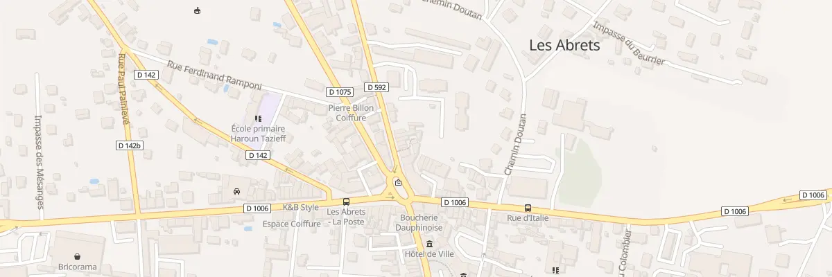 Plan du 40 Rue Victor Hugo aux Abrets en Dauphiné