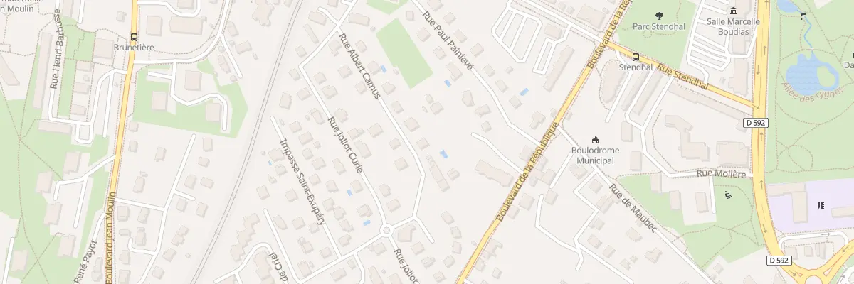 Plan du 8 Rue Albert Camus à Voiron