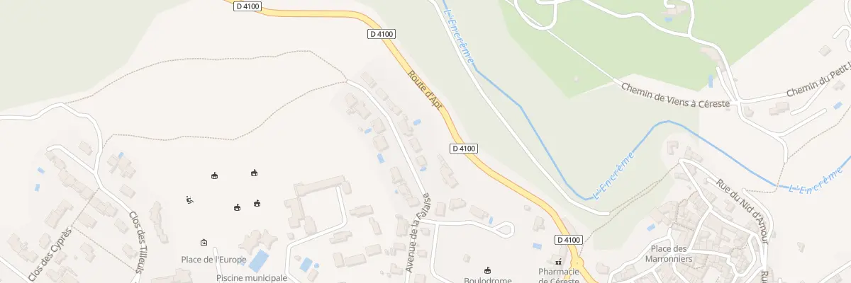 Plan du 12 Av de la Falaise à Céreste-en-Luberon