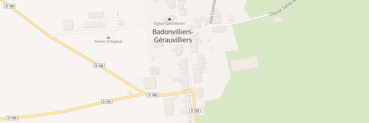 Plan du 13 Gr Grande Rue à Badonvilliers-Gérauvilliers