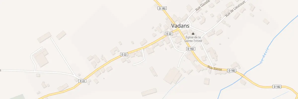 Plan du 5 Rue Haute à Vadans