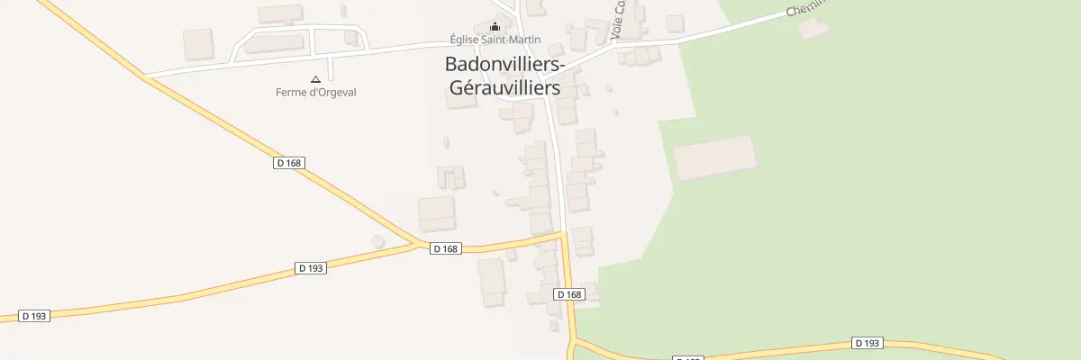 Plan du 11 Gr Grande Rue à Badonvilliers-Gérauvilliers