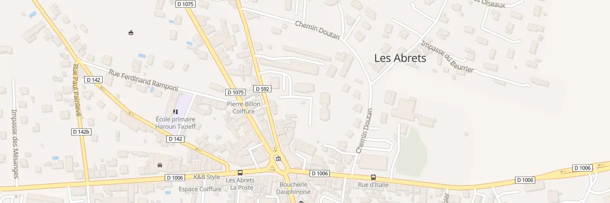 Plan du 107 All de l’Usine Giraud aux Abrets en Dauphiné