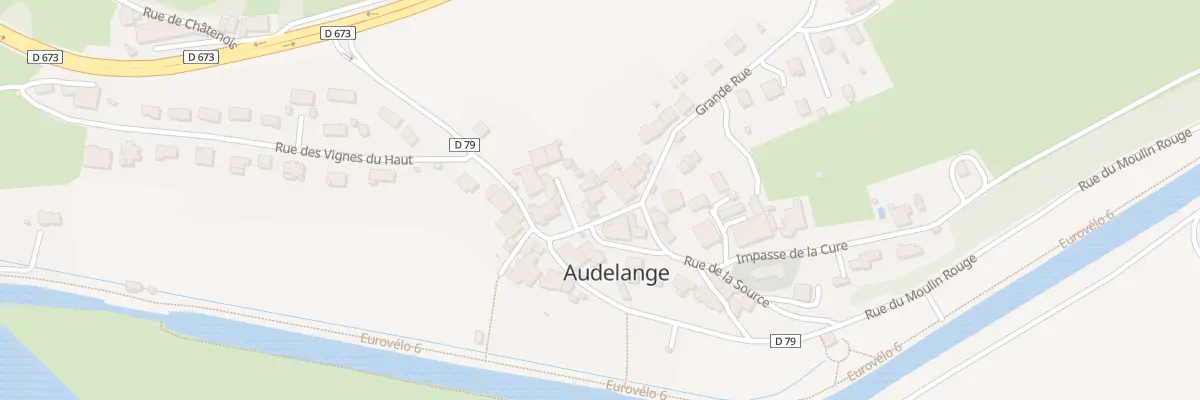 Plan du 3 Grande Rue à Audelange