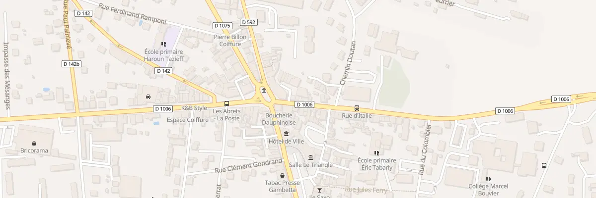 Plan du 9 Rue d’Italie aux Abrets en Dauphiné
