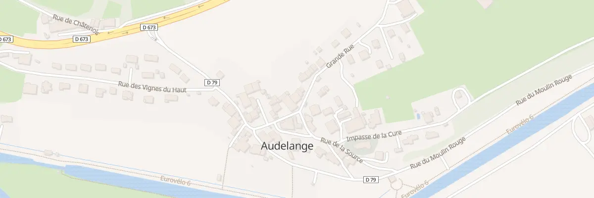 Plan du 7 Grande Rue à Audelange
