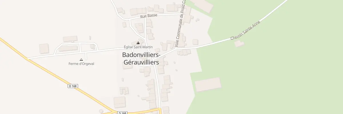 Plan du 2 Che Ste Anne à Badonvilliers-Gérauvilliers
