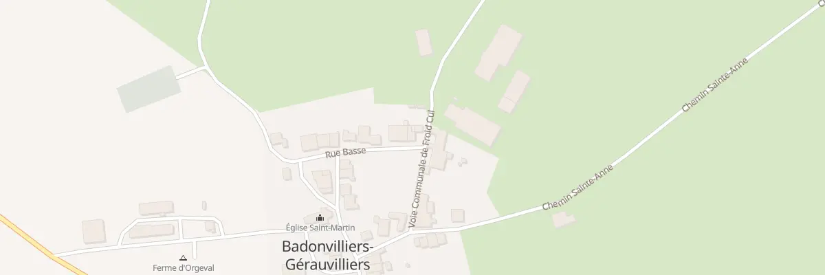 Plan du 15 Rue Basse à Badonvilliers-Gérauvilliers