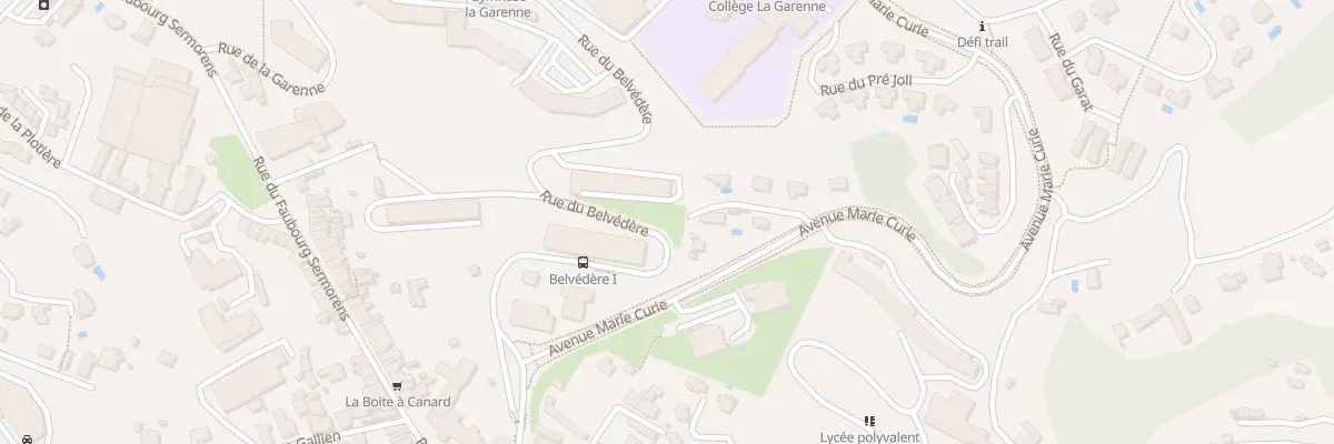 Plan du 23 Rue du Belvédère à Voiron