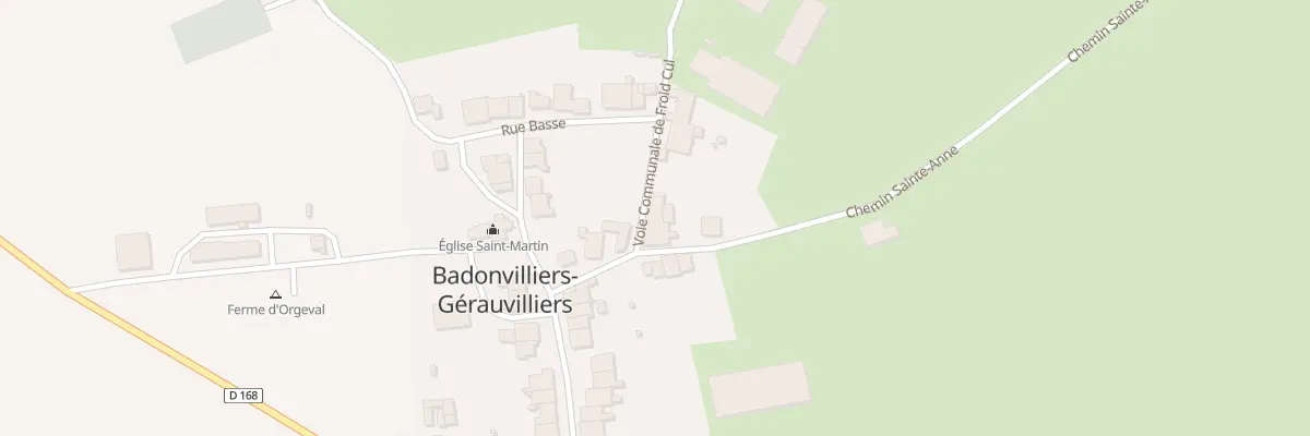 Plan du 2 Vc de Froid Cul à Badonvilliers-Gérauvilliers