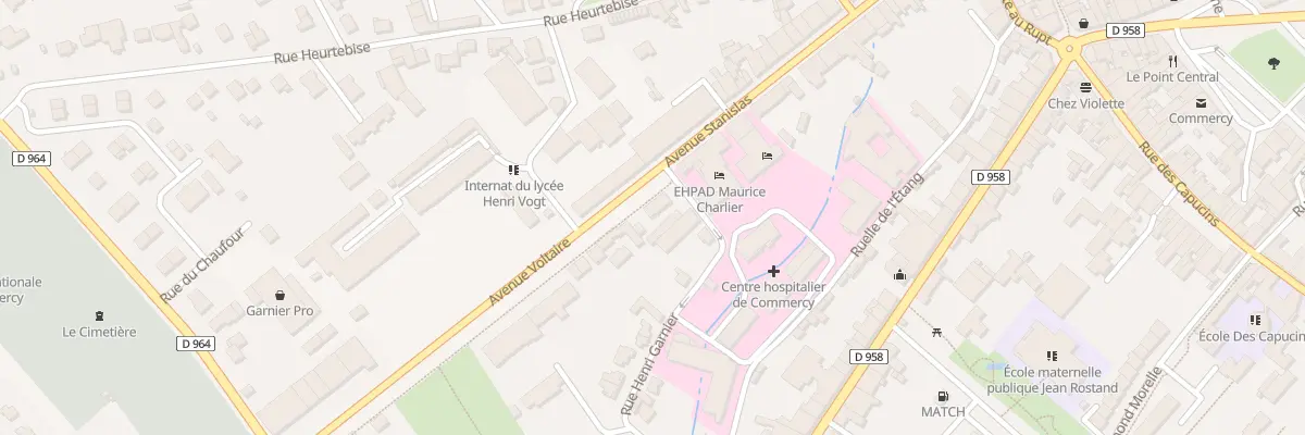 Plan du 1 Av Voltaire à Commercy