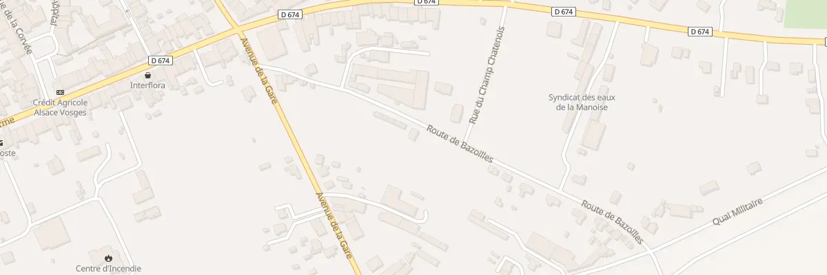 Plan du 8 Rte de Bazoilles à Liffol-le-Grand
