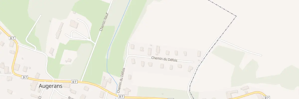 Plan du 5 Che du Défois à Augerans