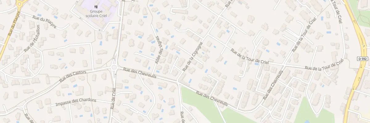 Plan du 5993 Rue de la Cigrogne à Voiron