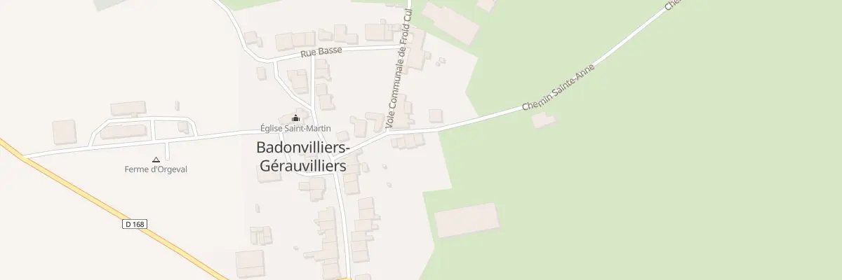 Plan du 6 Che Ste Anne à Badonvilliers-Gérauvilliers