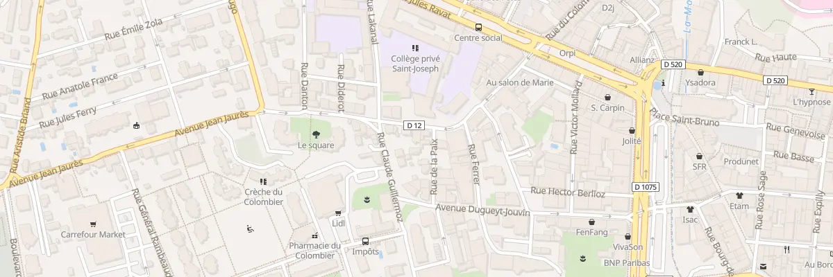 Plan du 35 Av Jean Jaurès à Voiron