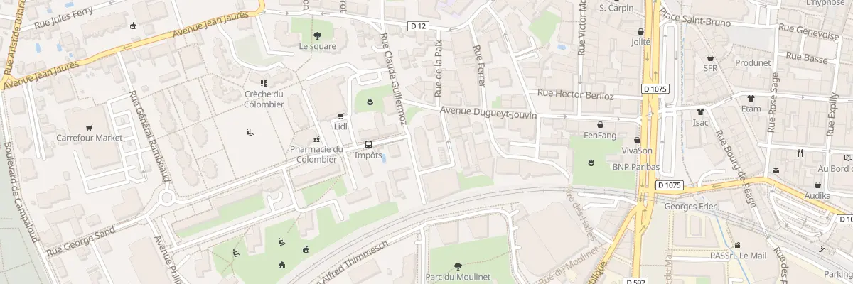 Plan du 5 Rue Ernest Imbert à Voiron