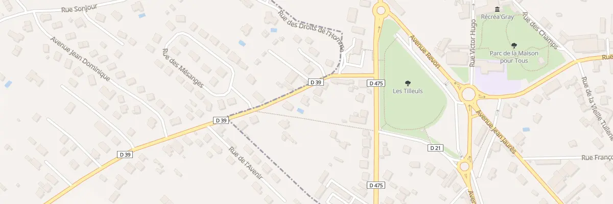 Plan du 7 Rue Pierre Curie à Gray