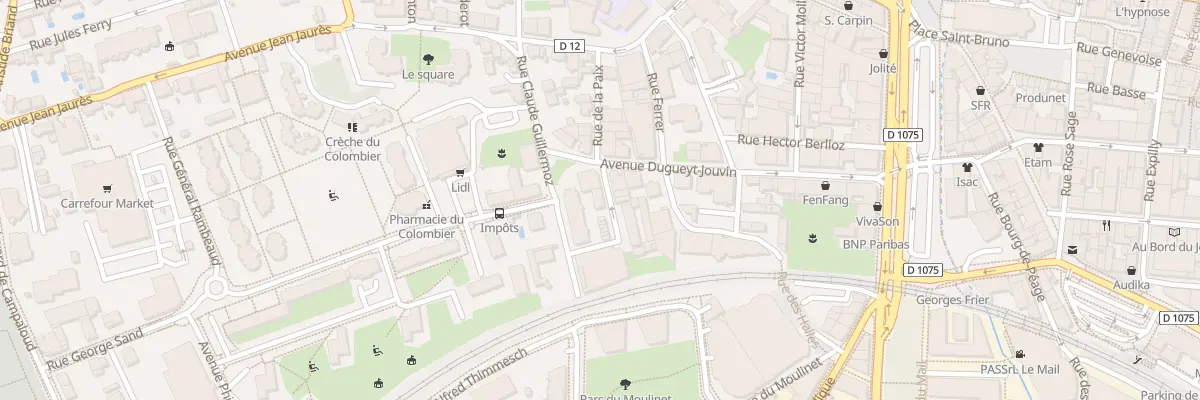 Plan du 4 Rue du Père Louvat à Voiron