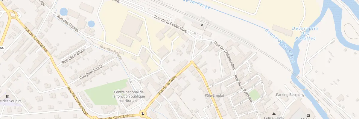 Plan du 2Q Rue de la Gare à Commercy