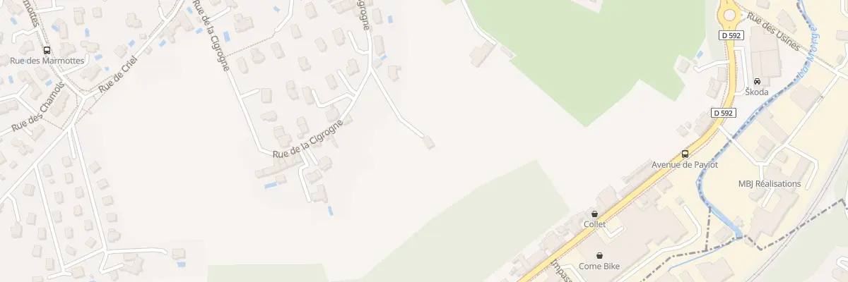Plan du 9014 Rue de la Cigrogne à Voiron