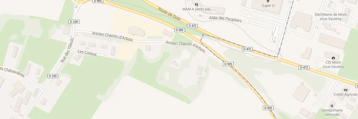 Plan du 6 Ancien Chemin d’Arbois à Bans