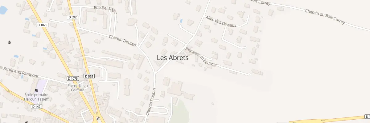 Plan du 68 Che du Beurrier aux Abrets en Dauphiné