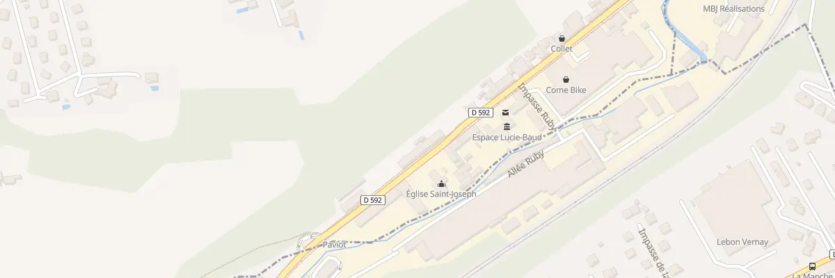 Plan du 50 Av de Paviot à Voiron