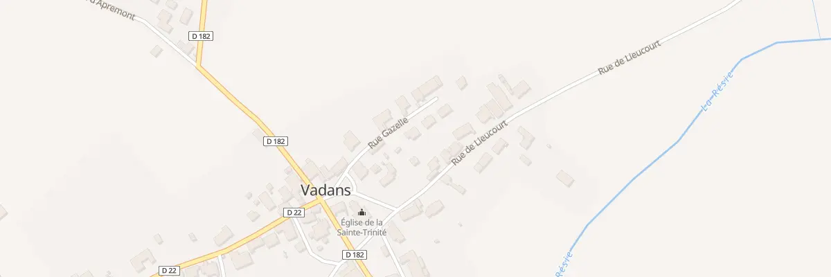 Plan du 6 Rue Gazelle à Vadans