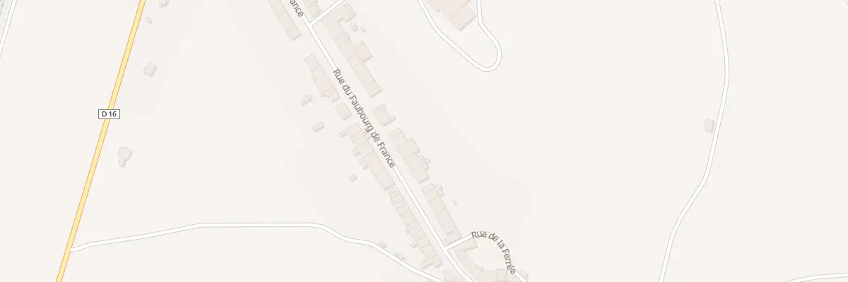 Plan du 25 Rue du Faubourg de France à Bourmont-entre-Meuse-et-Mouzon