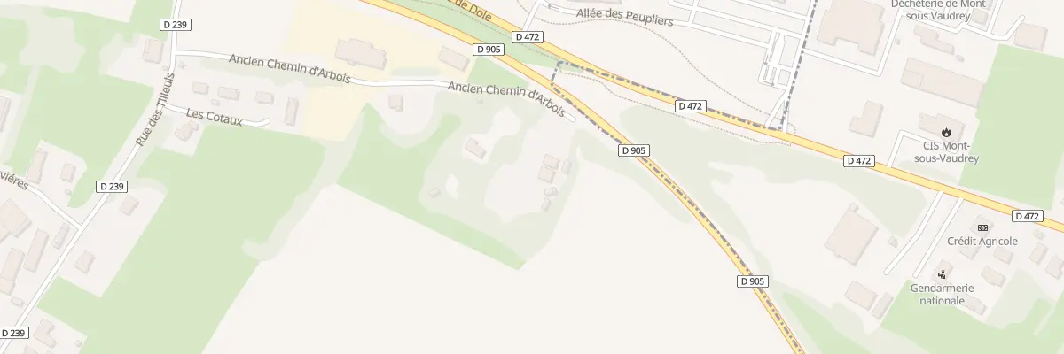 Plan du 8 Ancien Chemin d’Arbois à Bans